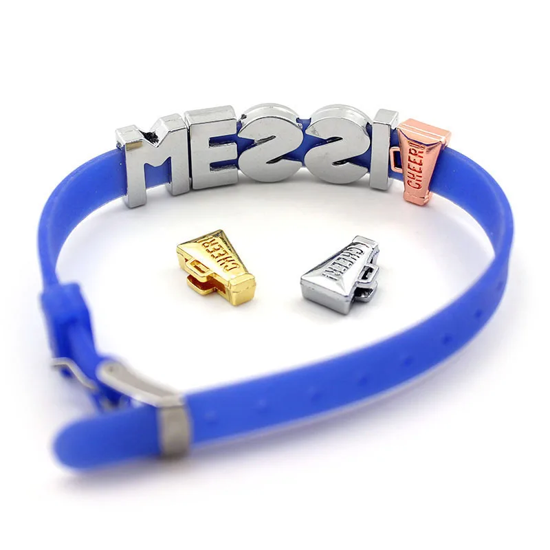 Wholesale 8mm Custom Wristband Bracelets Colorful Silicone Wristband Bracelet For Slide Charms