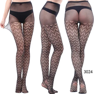 Sxx31 Tattoo Lace Hollow Totem Small Pantyhose Female Tornado Mesh Socks 7