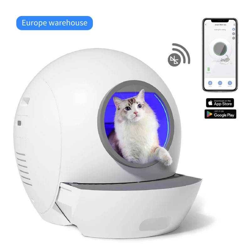 Imitated Artificial Shove Automatic Self-Cleaning Litter Box With App Control Odor Removal Automatic Cat Litter Scooping Robot