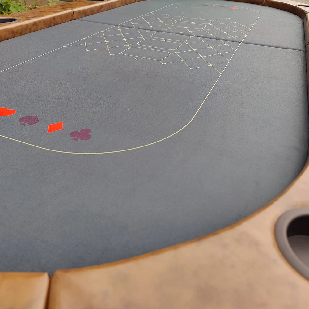 Фабрика продаж, OEM казино, встреча с полиуретановой модой, покер, Техасский резиновый игровой подстаканник, стол для 10 человек