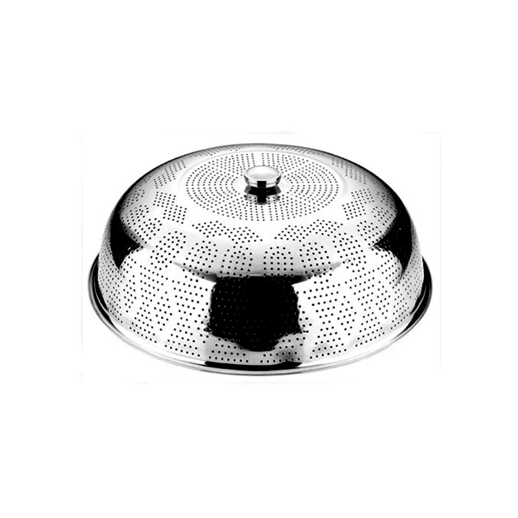 
Wohlesale Hollow Out Stainless Steel Food Cover With Opposite Sides 