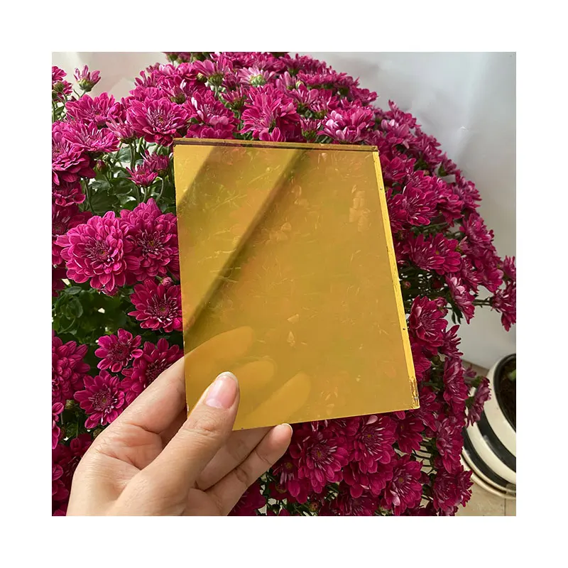 Good Quality 4mm 6mm golden reflective glass Price Clear Tinted Reflective Architecture Glass