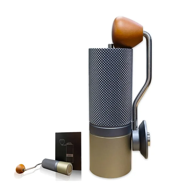 New Style Kitchen Tools Adjustable Removable Handle Portable burr Stainless Steel Coffee Mill Grinder Manual