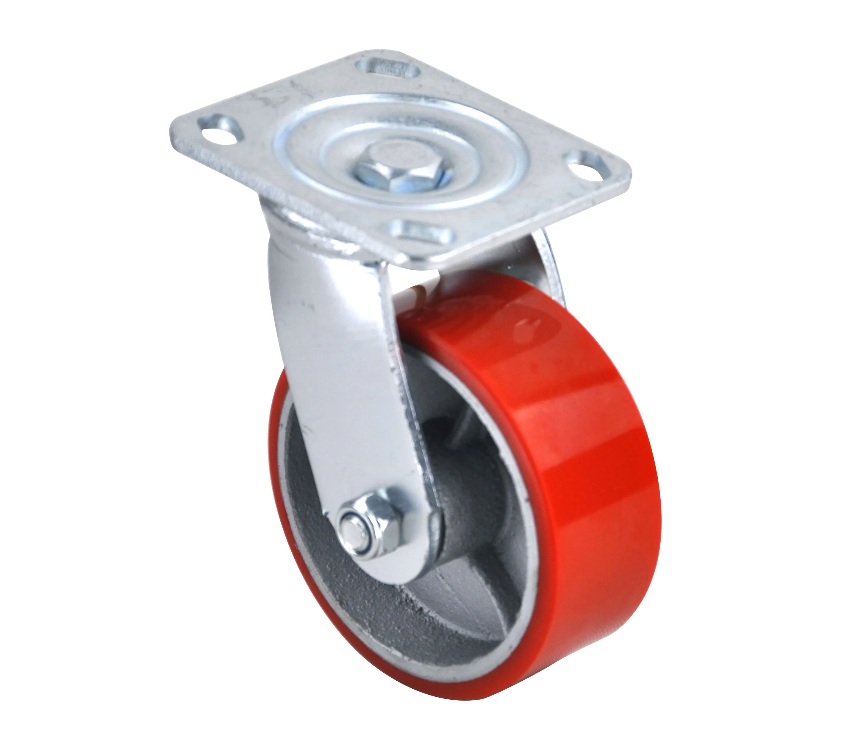 Исходные Заводские товары, 5X2 поворотный бесшумный двойной шарикоподшипник, сверхпрочный Железный сердечник, полиуретановое колесо