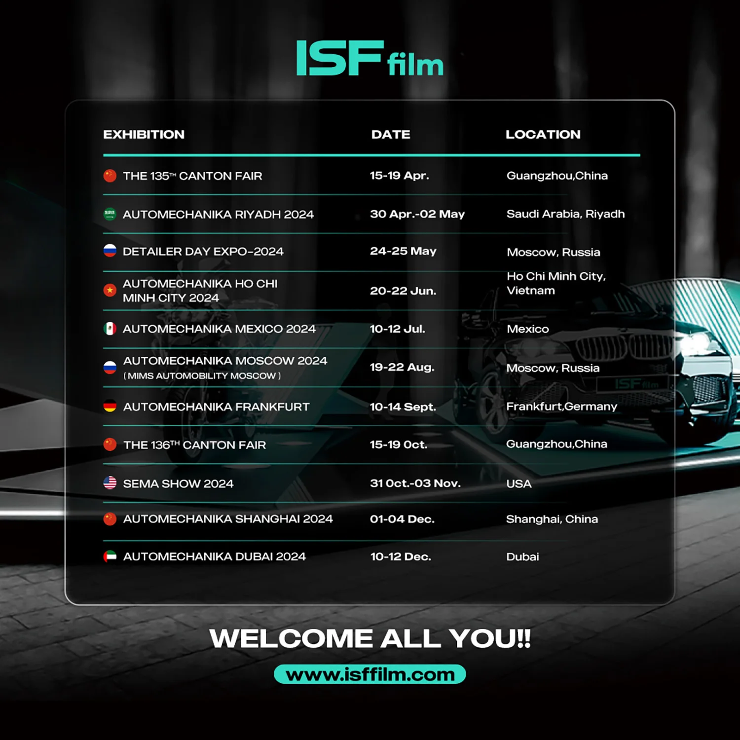 ISF 10 Years Warranty USA Quality  hydrophobic self healing TPU PPF Paint Protection Film Clear TPH PPF Car Film Roll