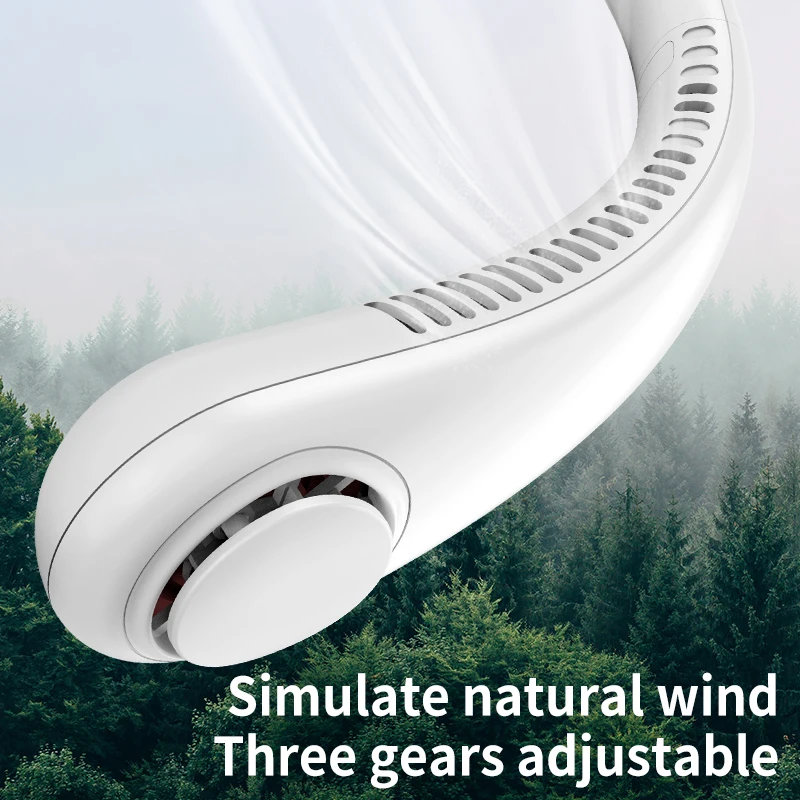 2022 NEW Portable Neck Cooling Fan mini rechargeable cooling hanging fan for indoor outdoor activity