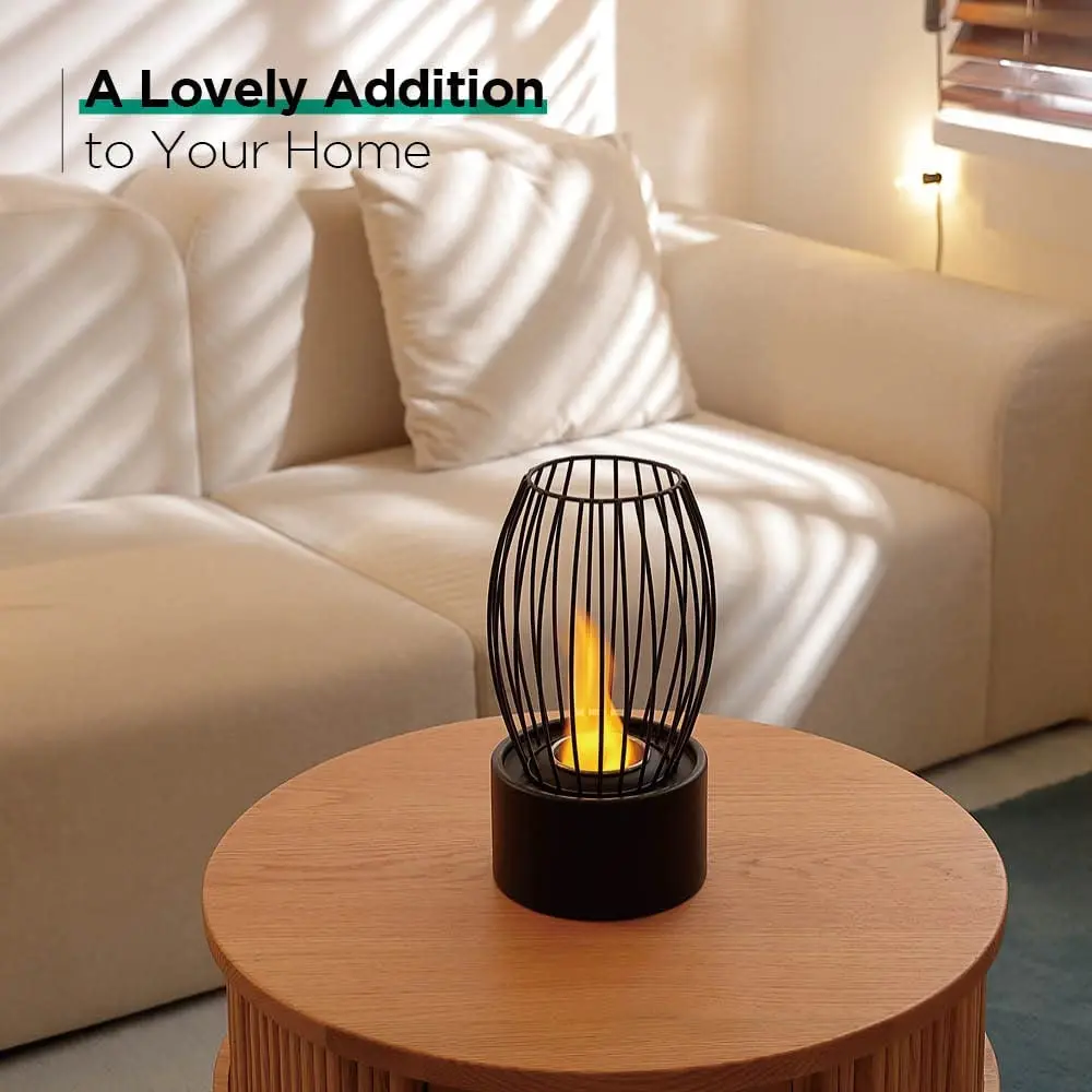 Superior Quality Indoor/Outdoor Modern Style Steel Fire Pit Table with Ethanol Burner Oil Lamp Fireplace Made in China