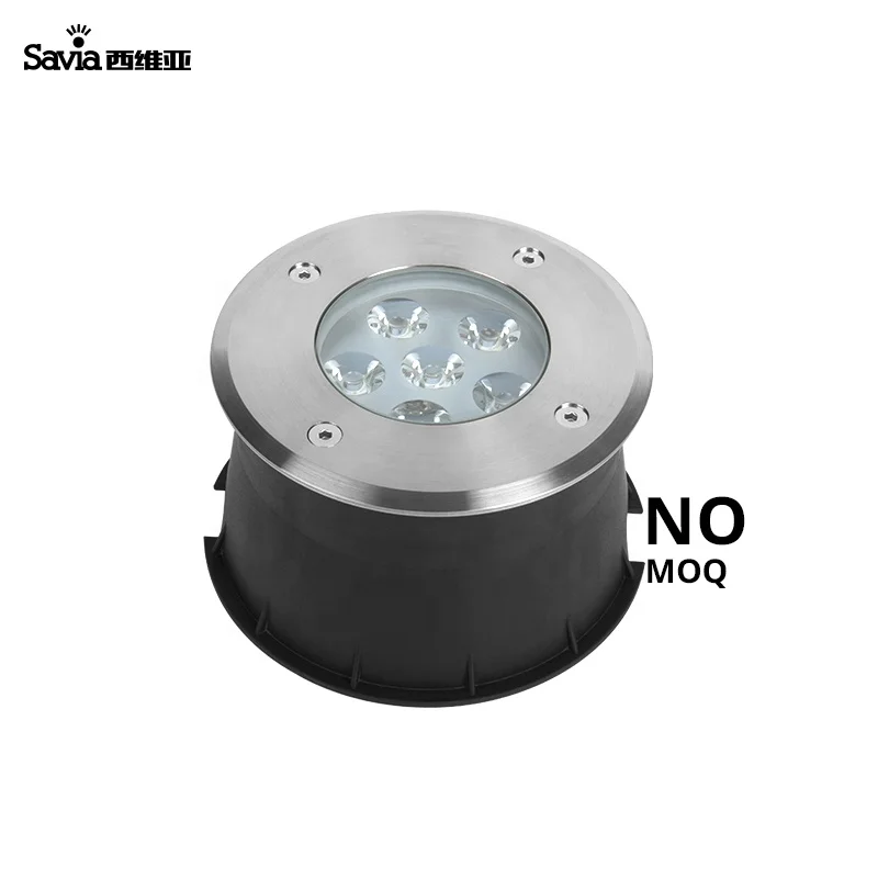 Savia AC 12V 6W LED underwater pond swimming pool light IP68 stainless steel spot light underground buried inground lamp