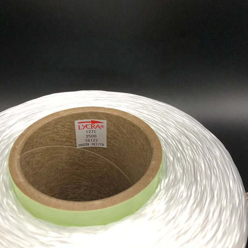 Original carton transparent elastane lycra fiber 2240D AA grade 2500 decitex 0.8mm diameter bright bare spandex yarn