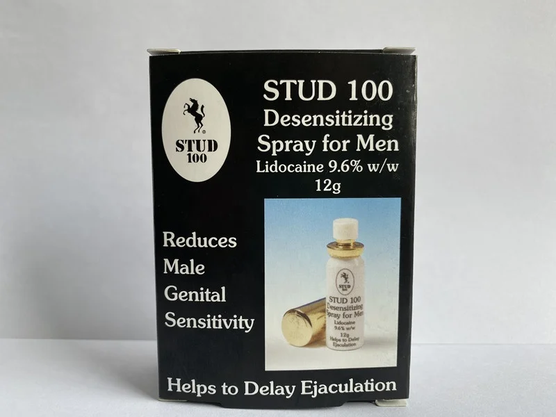 Hot selling gold stud 100 penis delay spray male sex Delay ejaculation