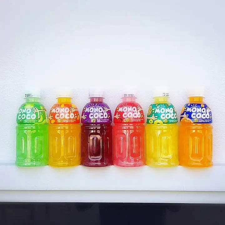 
Sterillized Nata De Coco Drink with Fruits Juice 25% Mono Coco Product of Thailand Ajintai Company Limited Under Zain Brand 