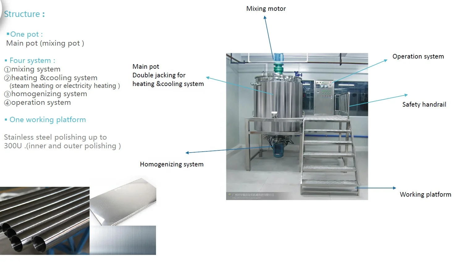 Hand sanitizer  making machine liquid soap mixing machine batch reactor stainless steel high shear mixer