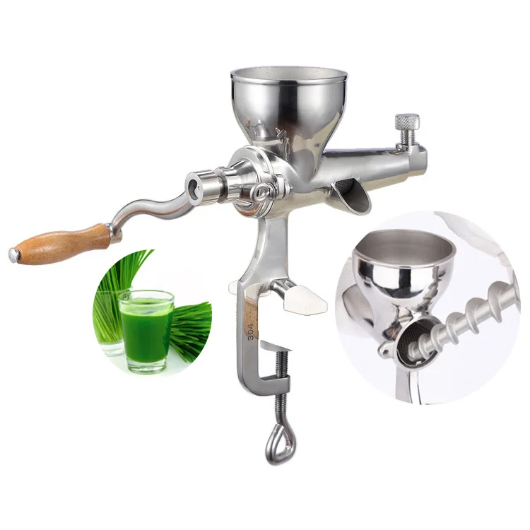 Multifunction Wheat Grass Juice Squeezer Manual Slow Juicer Machine