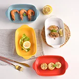 Nordic Modern Home tableware blue Glazed deep Plates Bowl Ceramic Dinnerware for hotel Restaurant porcelain Salad dessert bowls  .jpg