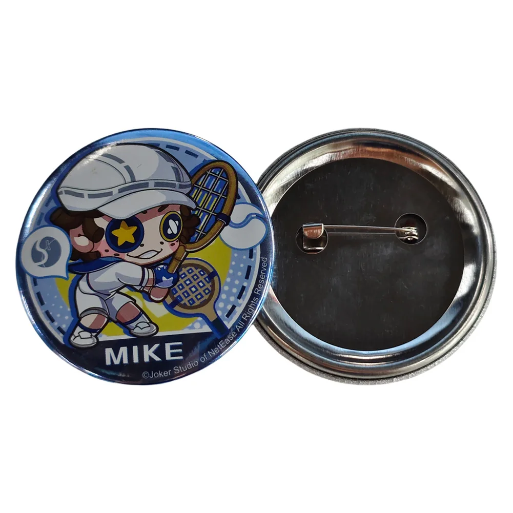Promotional cheap anime sublimation logo round safety blank 75mm 58mm 44mm 37mm custom metal tin tinplate button Pin Badge