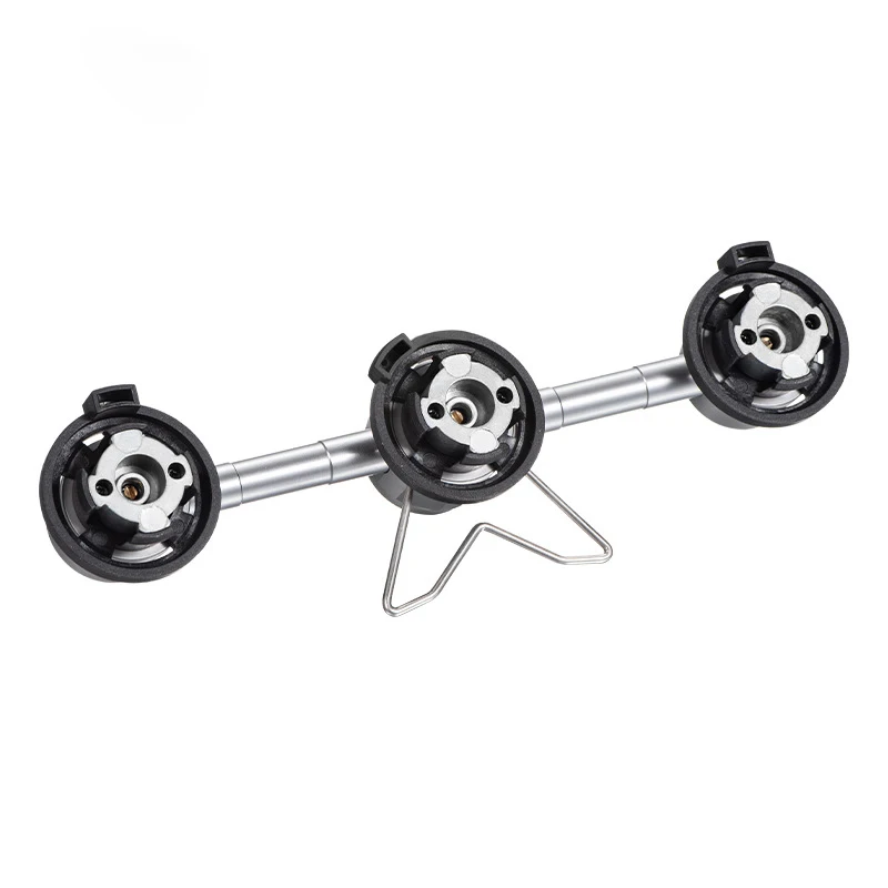 3 convert gas heads for 227g/250g butane gas tank with hose connection to magnet valve of butane gas stove