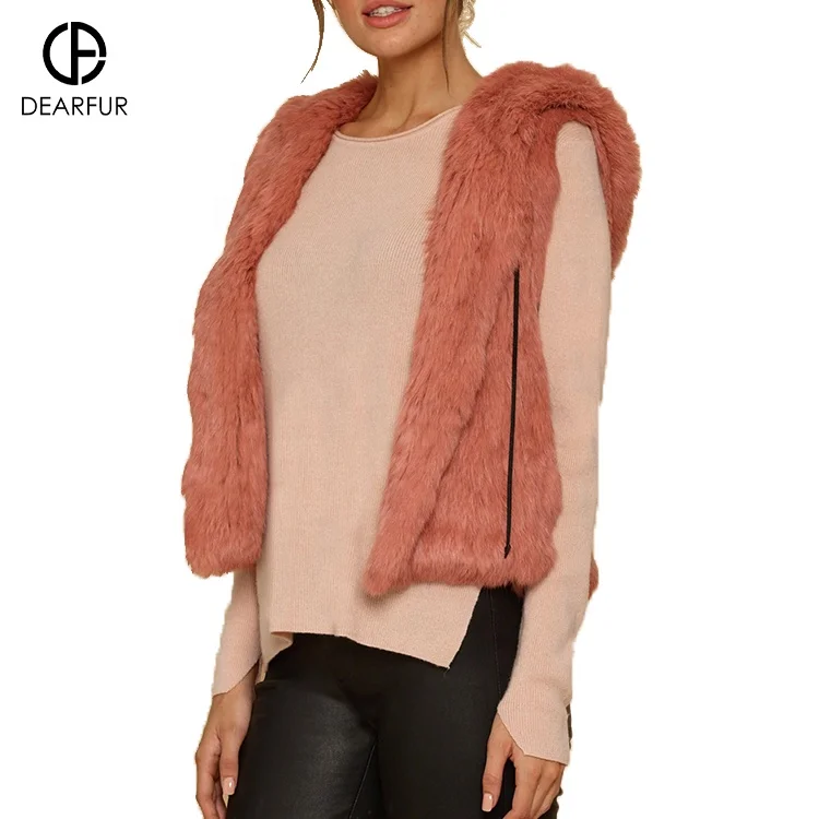 Fur Vest Real Fur Hoodie Vest Women Fur Vest 2023 For Women Stylish