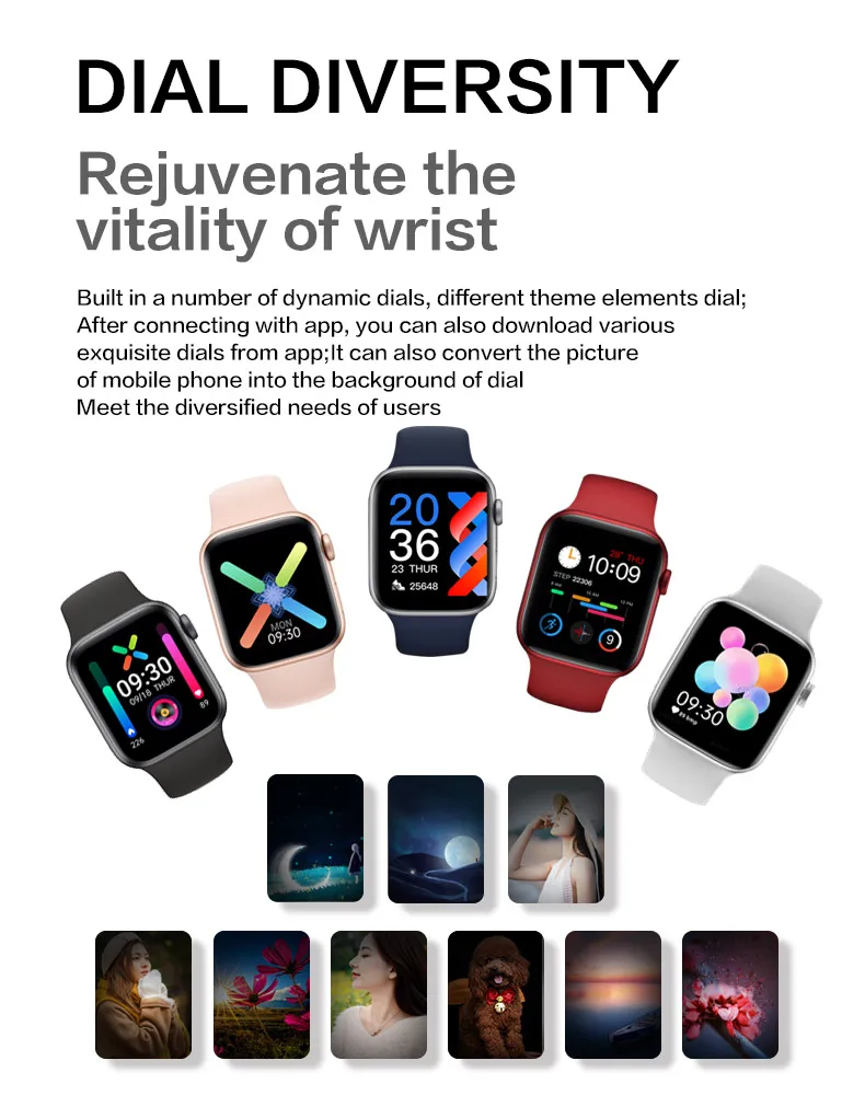  Watch6 Смарт-часы 1 69 дюймов Большой сердечного ритма водонепроницаемый IP68 Smartwatch часы