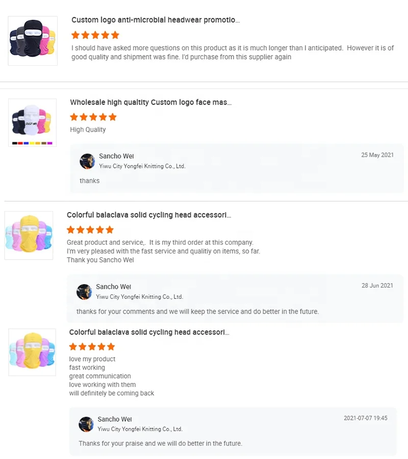 Balaclava Custom logo pattern face mask Knit Full over print Face Cover Ski Mask 1 hole balaclava cap hat