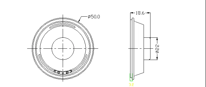 Free sample audio speaker 50mm full range mini speaker 4ohm 3w 5w 2 inch speakers