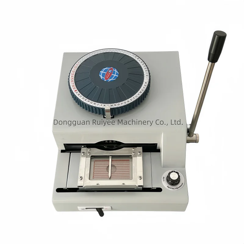 Card Embossing Machine Character Letter Plastic Credit Id Plate Number Embosser Pvc Card Number Plate Embossing Press Machine