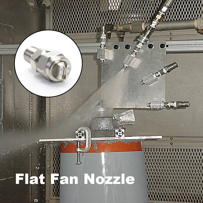 1/8' 1/4' Stainless Steel 110 Degree Vee Jet Spray Flat Fan Nozzle