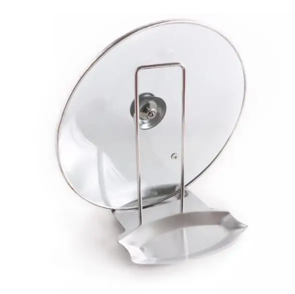 Kitchen Tool Spoon Rest and Pot Lid Holder High Quality Stainless Steel Pan Pot Cover Lid Rack Shelf Stand Holder Spoon Holder
