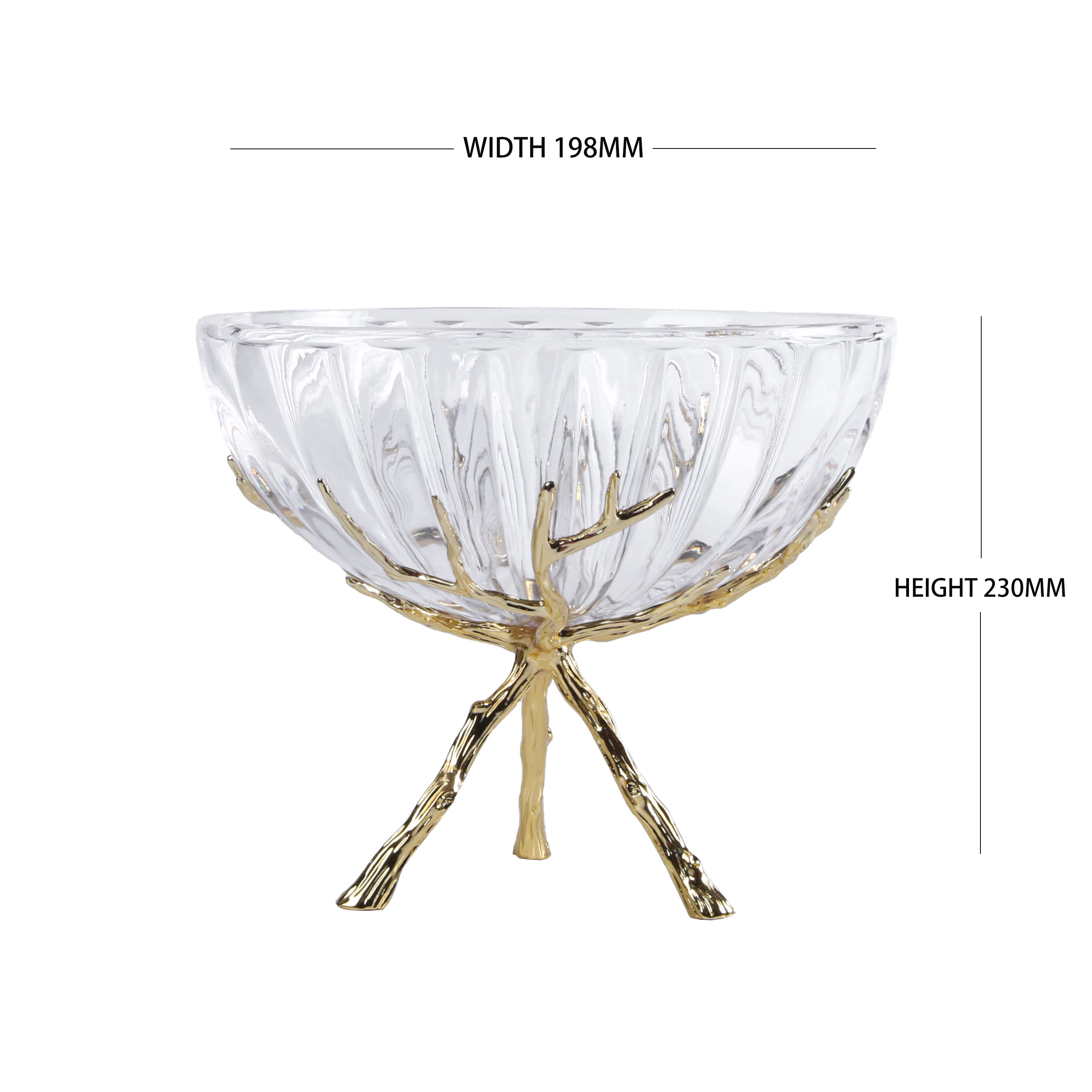 Manufacturer Wholesale High Quality Home Glass fruit dry fruit tray Elegant Transparent Nordic Fruit Tray