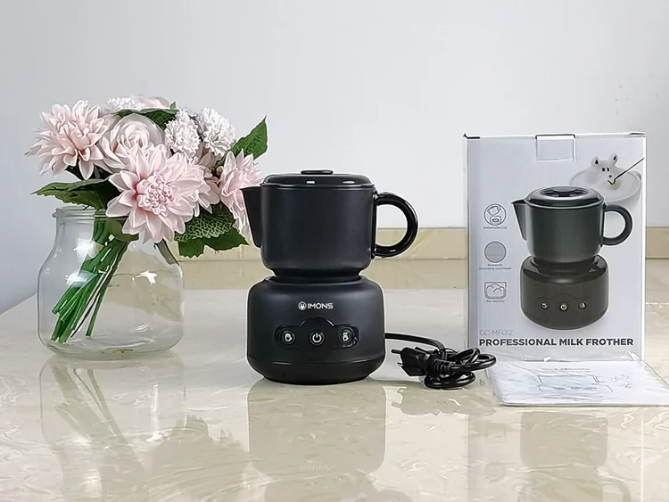 
Imons detachable power base automatic electric foamer heating warmer Latte art spout milk frother 