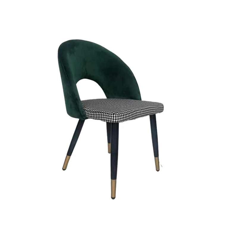 Wholesale Lot Industrial Leather Dining Chair Visitor Very Hot Sale Home Retro Vintage Patchwork Fabric Modern Leisure Chairs