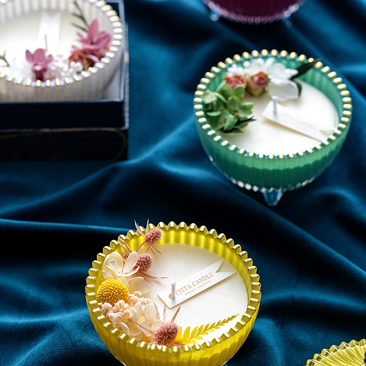 2022  Stress Relief Aroma special style SCENTED CANDLES decoration creative luxury cup small scented candles for office