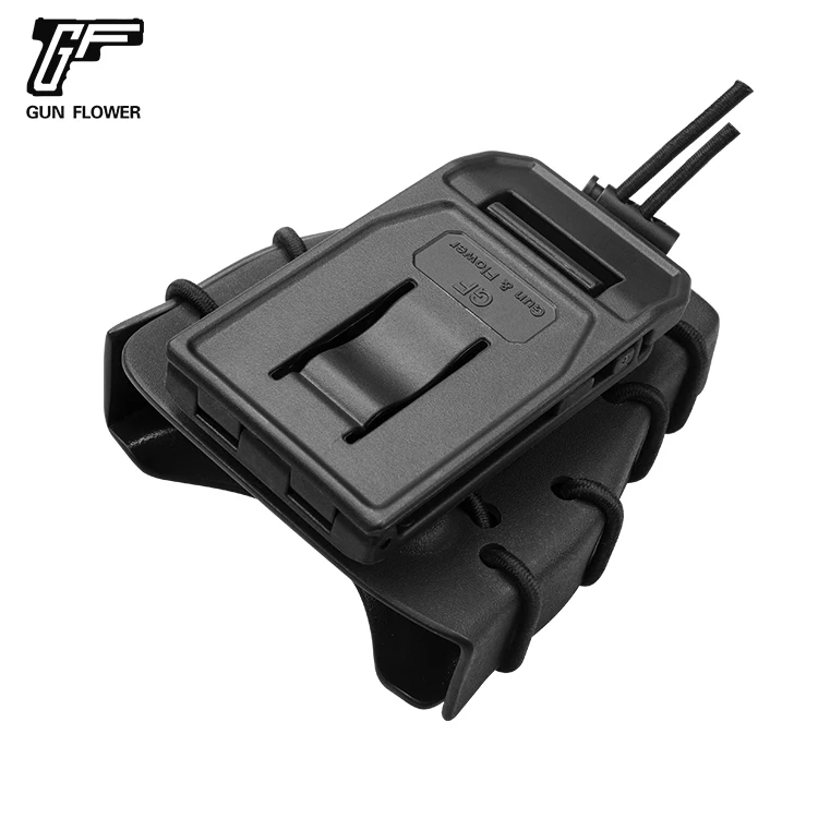 Gun&Flower Universal Kydex Handcuff Case Fits Hinged or Chain Handcuffs  Tactical Equipment Black