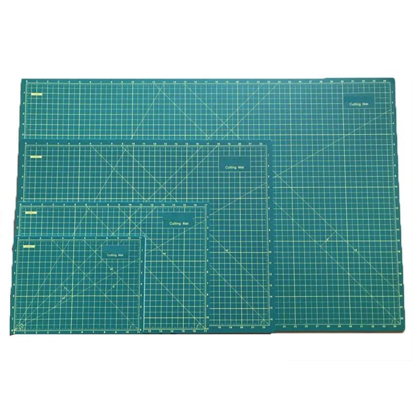 Зеленый самовосстанавливающийся коврик для резки с ножом из нержавеющей стали