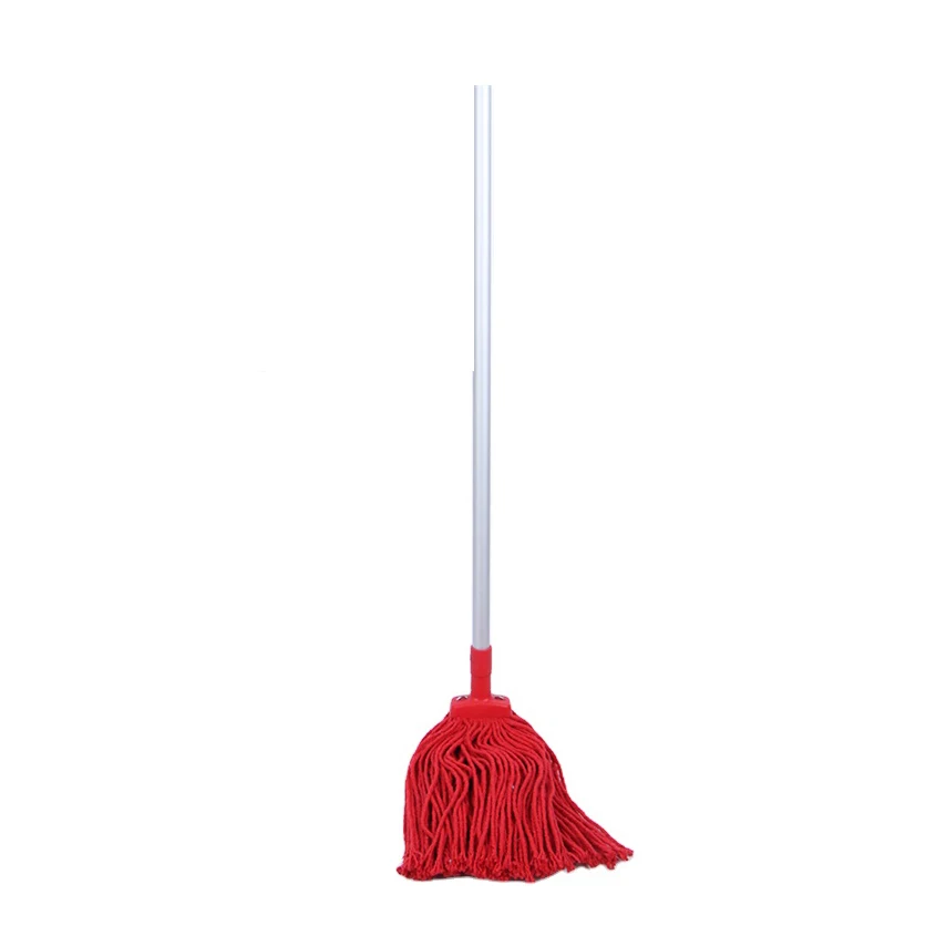 Wholesale Commercial Airport Hotel Hospital Floor Dust Cotton Wet Mop For Cleaning With Aluminum Handle