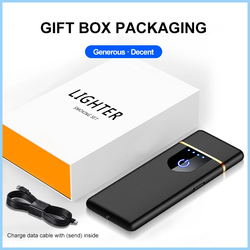 Оптовая продажа электрическая USB-зажигалка с двойной дугой беспламенная ветрозащитная Зажигалка для кемпинга пешего