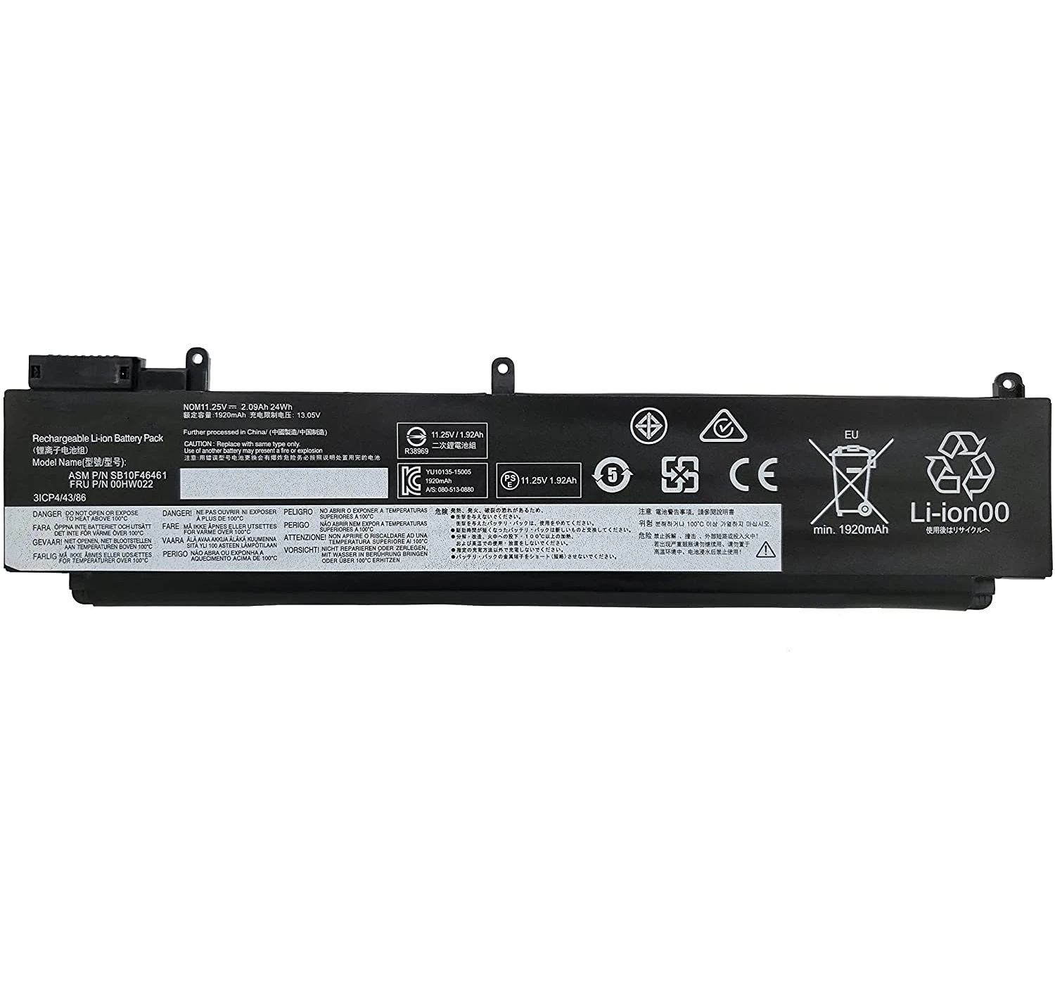 Сменные Аккумуляторы 00HW022 SB10F46460 SB10F46461 OEM для ноутбуков Lenovo ThinkPad T460S T470S
