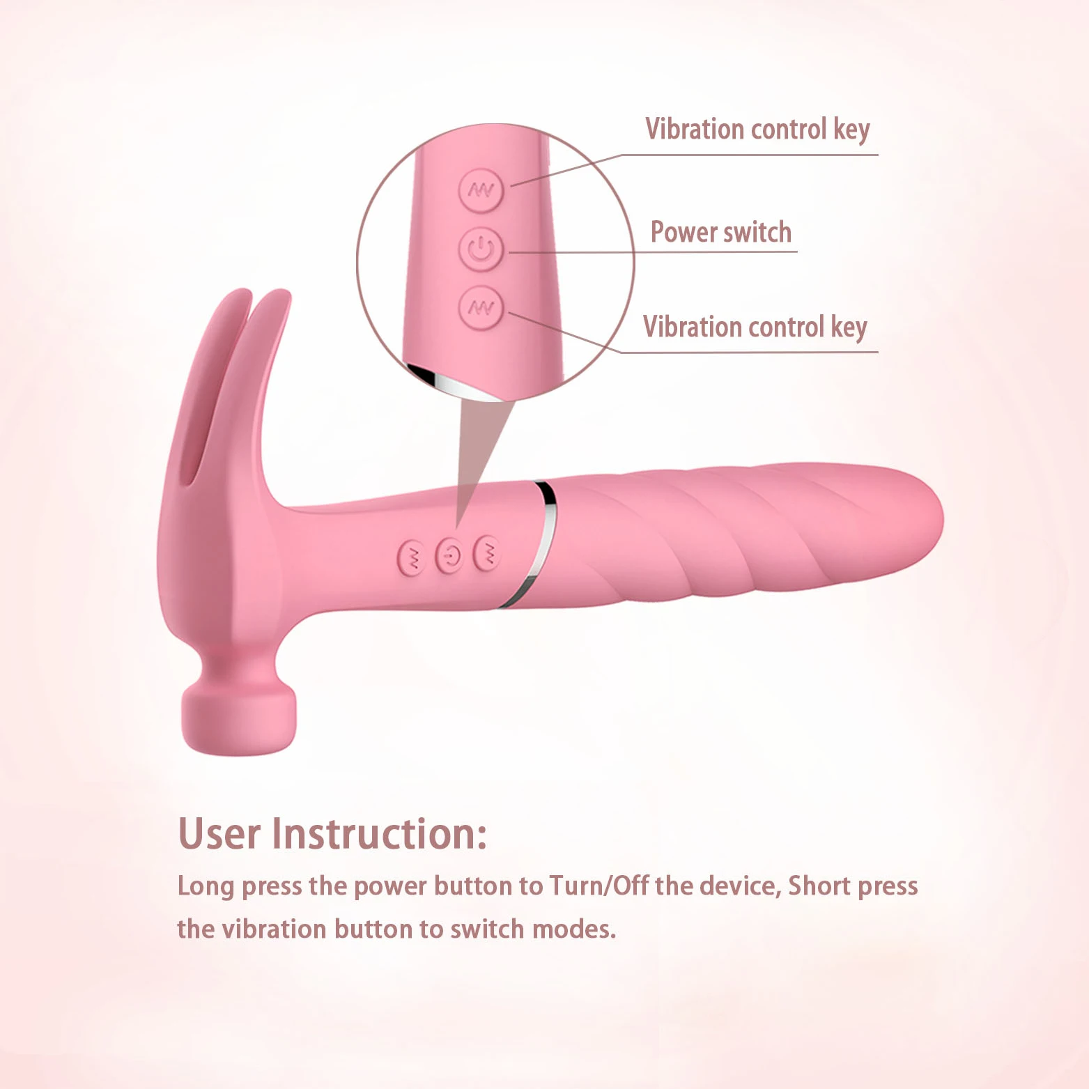 Wholesale Tiktok best selling Cheap price Silicone waterproof IPX7 Hammer Vibrator sex toys 21 Frequency  for woman