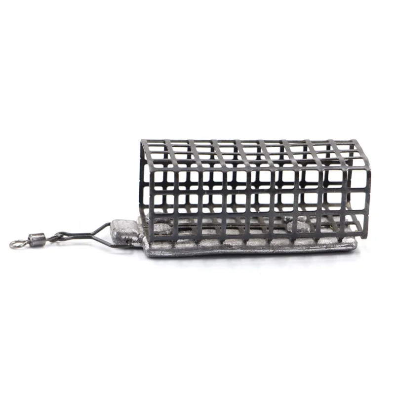 10g/20g/30g/40g/50g/60g Metal Bait Trap Basket Fishing Tackle Feeder Basket Cage Carp Fishing Feeder