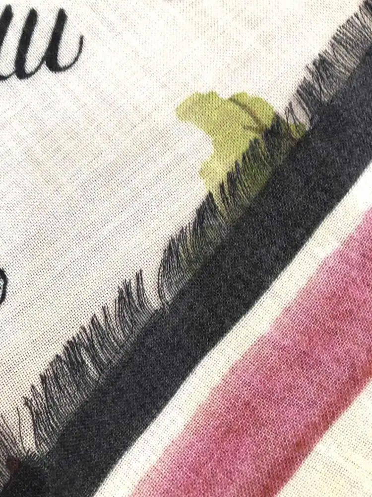 
Low MOQ super soft light weight digital print 100% natural bamboo scarf 