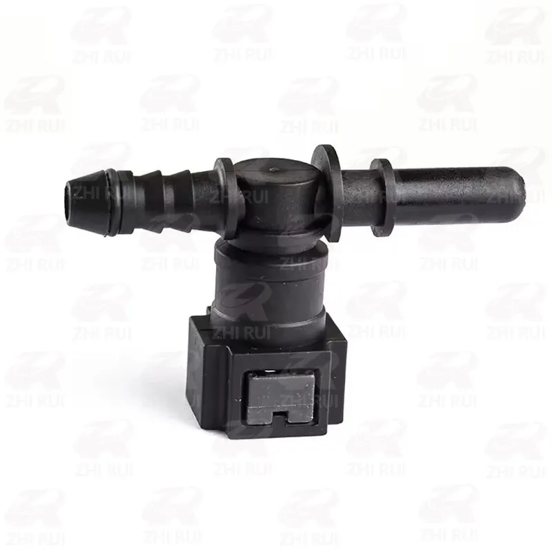 ZHIRUI Auto Parts 7.89 ID6 T-Type Coupling Fuel Quick Connector Plastic Pipe Injector for Car Plastic Pipe Fittings