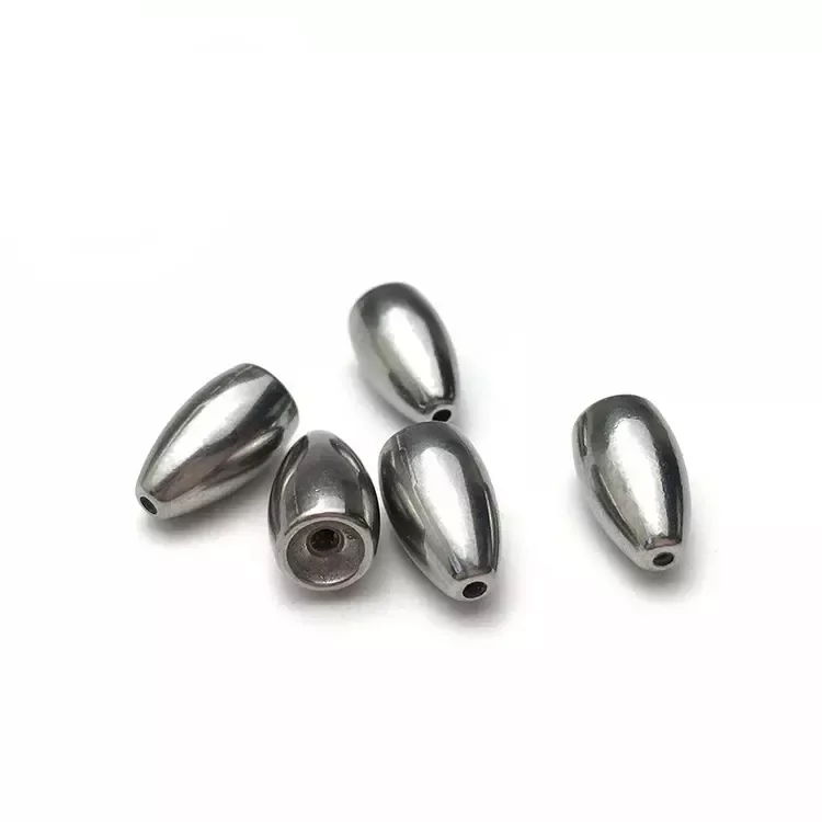 Pure tungsten fish drop fishing tungsten bullet can be customized