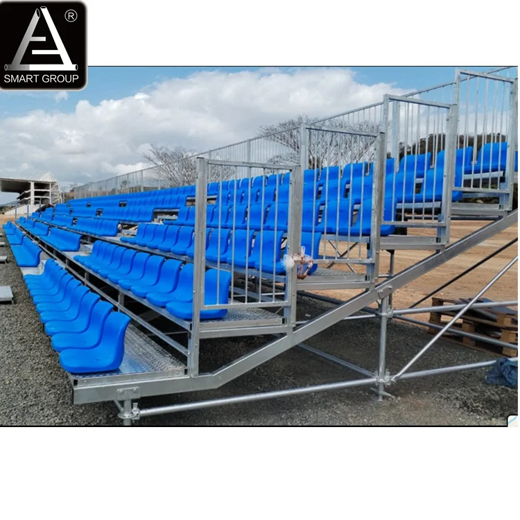 6 rows outdoor metal grandstand sport bleachers tribune chair for football