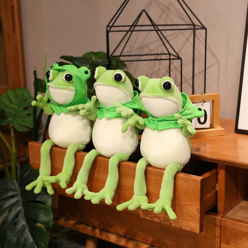 45/60/80cm Super Soft Frog Plush Toy Stuffed Lovely Kids Birthday Gift Frog Stuffed Animal Soft Toy