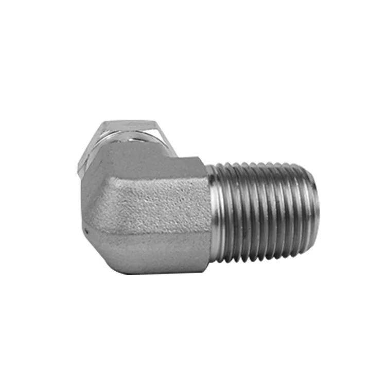 SAE 140230 Carbon Steel Male Pipe to Female Pipe Swivel 90 Elbow Adapter Hydraulic Hose Swivel Fitting