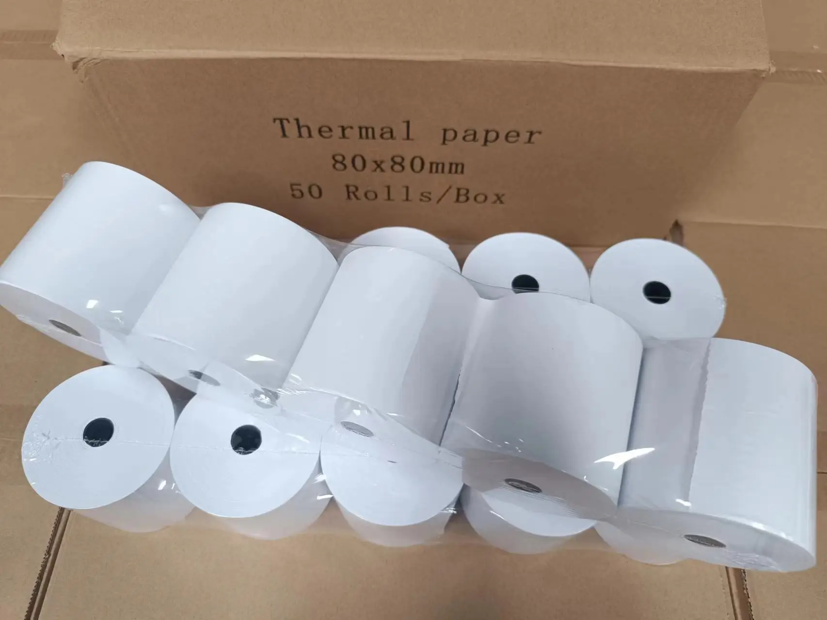 80x80 mm Factory Direct Thermal Paper Roll 80mm Cash Register Paper For POS ATM Bank Thermal Paper Receipt Roll