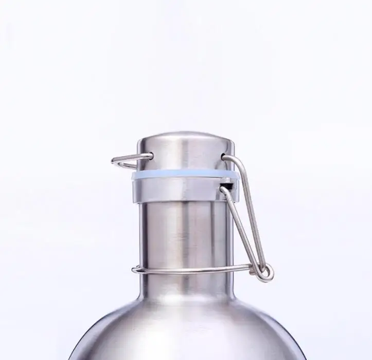 Top Single Wall PREMIUM Growlers,  wholesales 2.5 Liter stainless steel beer growler, Hot stainless steel water bottle