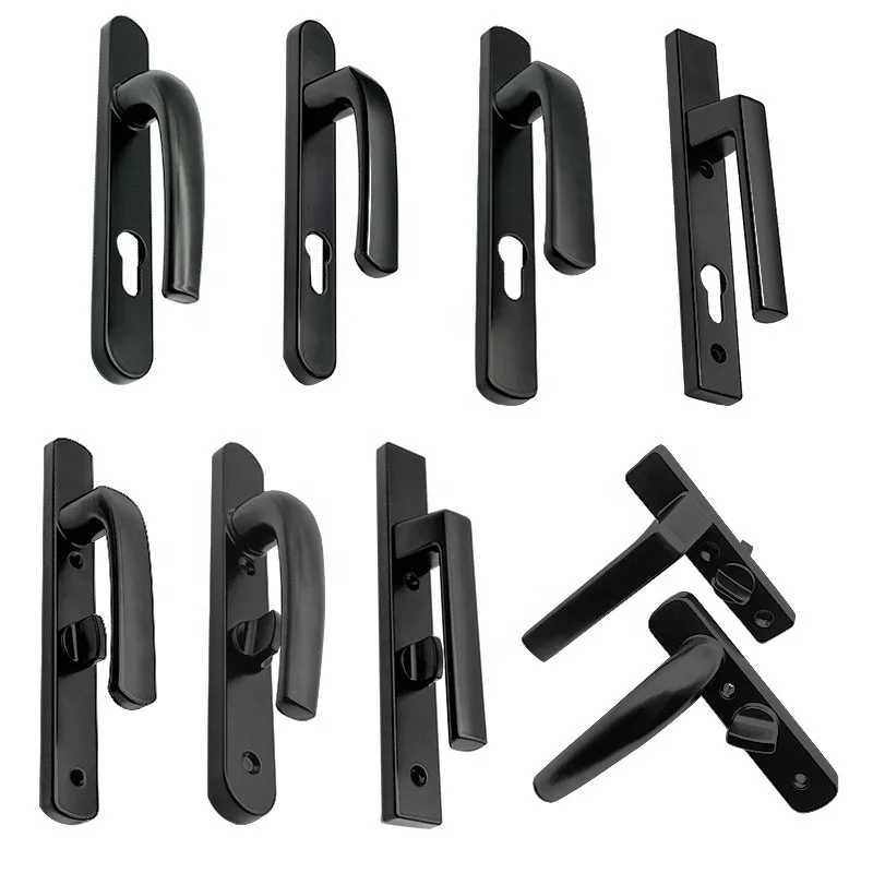 High Quality Customized Aluminum Alloy Door Lock Set Double Sided Door Handle Door Lock Body With Cylinder