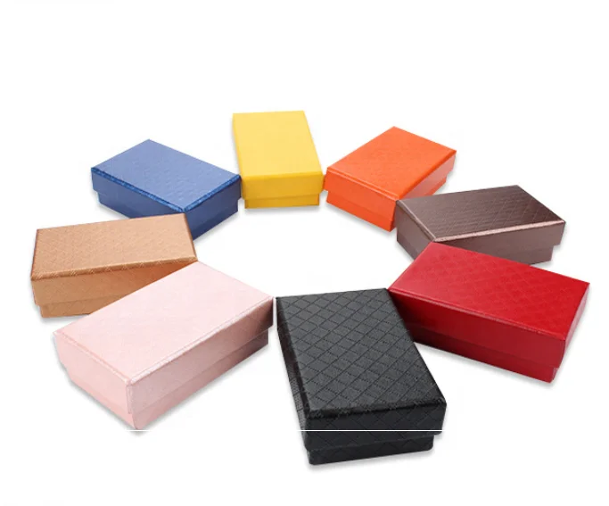 Spot wholesale custom jewelry packaging necklace bracelet ring earrings paper packing box