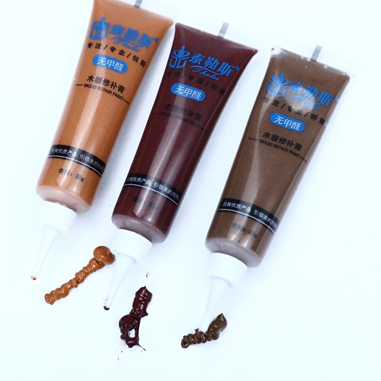 
18g Ivory White Non-toxic Household Repairing Acrylic Paint for Refinishing Wood Scratch Home Furniture Floor Color Pen 