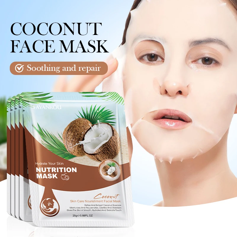 OEM FAYANKOU New Product Coconut Vitamin C Face & Body Mask Skin Care Nourishment Facial Mask